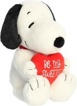 Aurora® Timeless Peanuts® Snoopy Be My Sweetie Stuffed Animal - Classic Characters - Lasting Memories - White 11 Inches