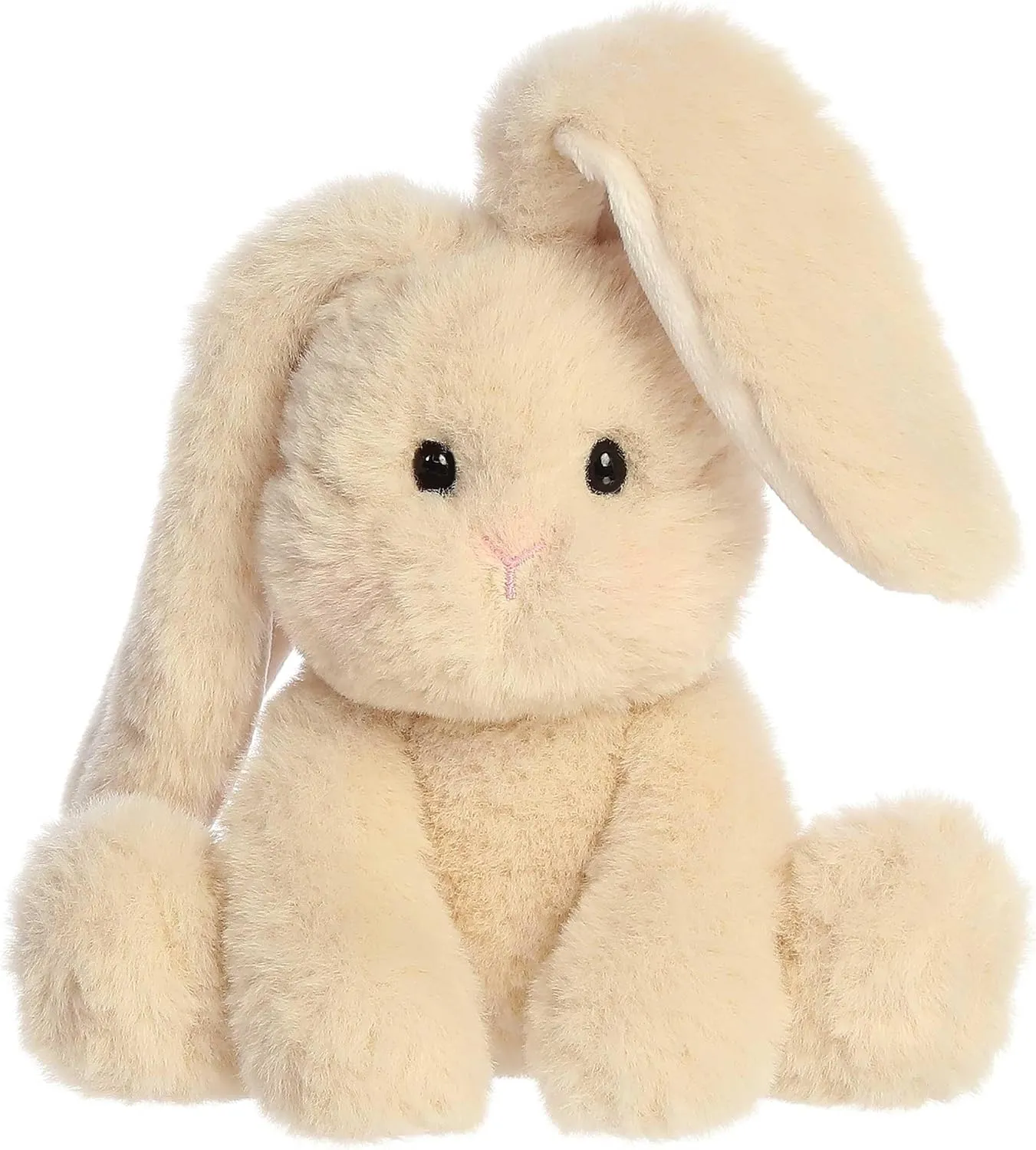 Aurora® Vibrant Spring Candy Cottontail™ Stuffed Animal - Decorative Companion - Endless Fun - Hazelnut Cream 8 Inches