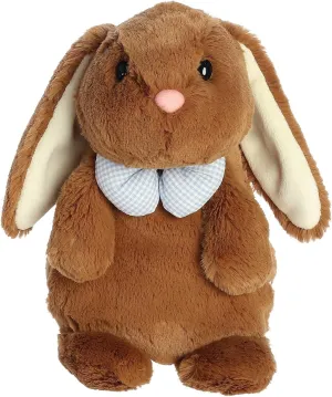 Aurora® Vibrant Spring Daisy-Do's™ Button Bunny™ Stuffed Animal - Decorative Companion - Endless Fun - Brown 10 Inches