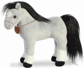 Aurora® Exquisite Breyer® Showstoppers Welsh Cob Stuffed Animal - Realistic Detailing - Imaginative Play - Gray 13 Inches
