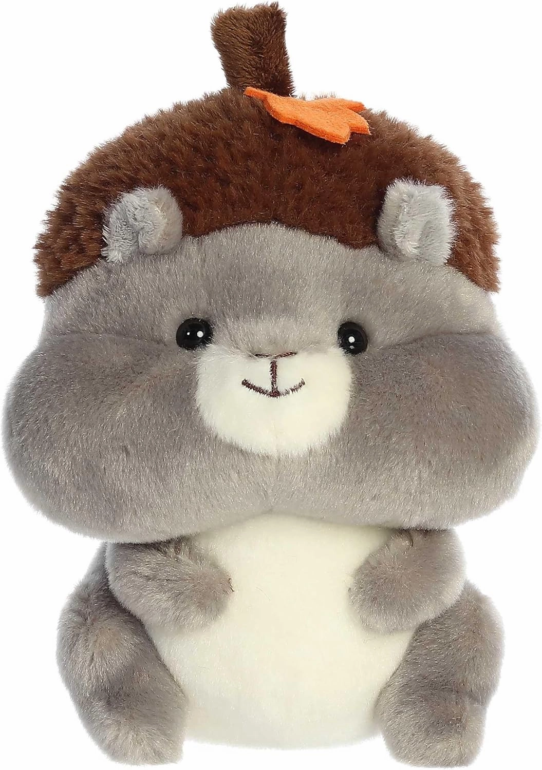Aurora® Festive Holiday Life in A Nutshell™ Squirrel Stuffed Animal - Seasonal Cheer - Heartwarming Gifts - Gray 8 Inches