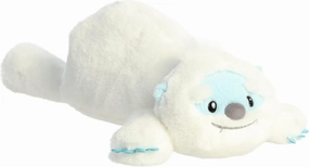 Aurora® Laid-Back Snoozles™ Snoozles™ Yeti Stuffed Animal - Cuddly Comfort - Imaginative Playtime - White 18 Inches