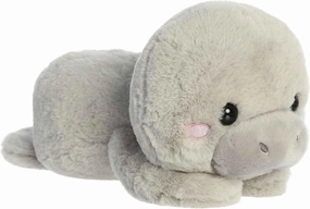 Aurora® Playful Too Cute™ Millie Manatee™ Stuffed Animal - Adorable Characters - Playful Fun - Gray 9 Inches