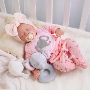 BABESIDE Lifelike Reborn Baby Dolls - 17-Inch Realistic-Newborn Baby Dolls Full Body Vinyl Sleeping Real Life Baby Dolls Girl with Toy Accessories for Kids Age 3 4 5 6 7  