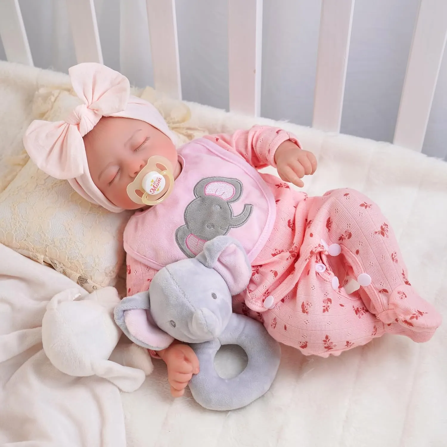 BABESIDE Lifelike Reborn Baby Dolls - 17-Inch Realistic-Newborn Baby Dolls Full Body Vinyl Sleeping Real Life Baby Dolls Girl with Toy Accessories for Kids Age 3 4 5 6 7  