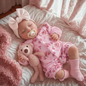 BABESIDE Lifelike Reborn Baby Dolls - Bella, 20-Inch Baby Feeling Realistic-Newborn Baby Dolls Cute Real Life Baby Dolls Sleeping Girl with Gift Box for Kids Age 3  