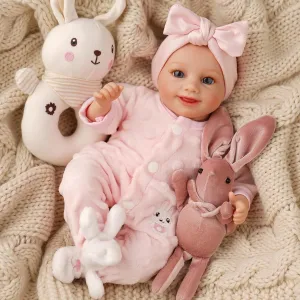 BABESIDE Lifelike Reborn Baby Dolls Sunny -12- Inch Realistic-Newborn Baby Doll Full Body Vinyl Real Life Baby Doll with Toy & Gift for Kids Ages 3 