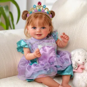 BABESIDE Reborn Baby Dolls Doreen- 20Inch Cute Soft Vinyl Realistic Baby Doll Poseable Smiling Real Life Baby Dolls with Complete Accessories for 3  Years Old