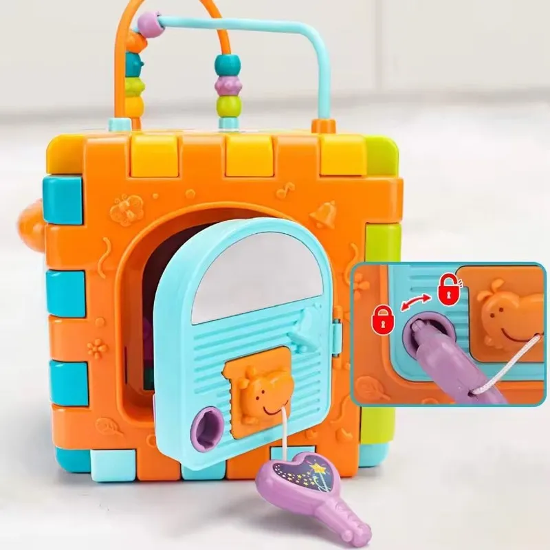 Baby 6 in 1 Busy Learners Activity Cube Piano Toy with Sounds (1.5-4 Years)