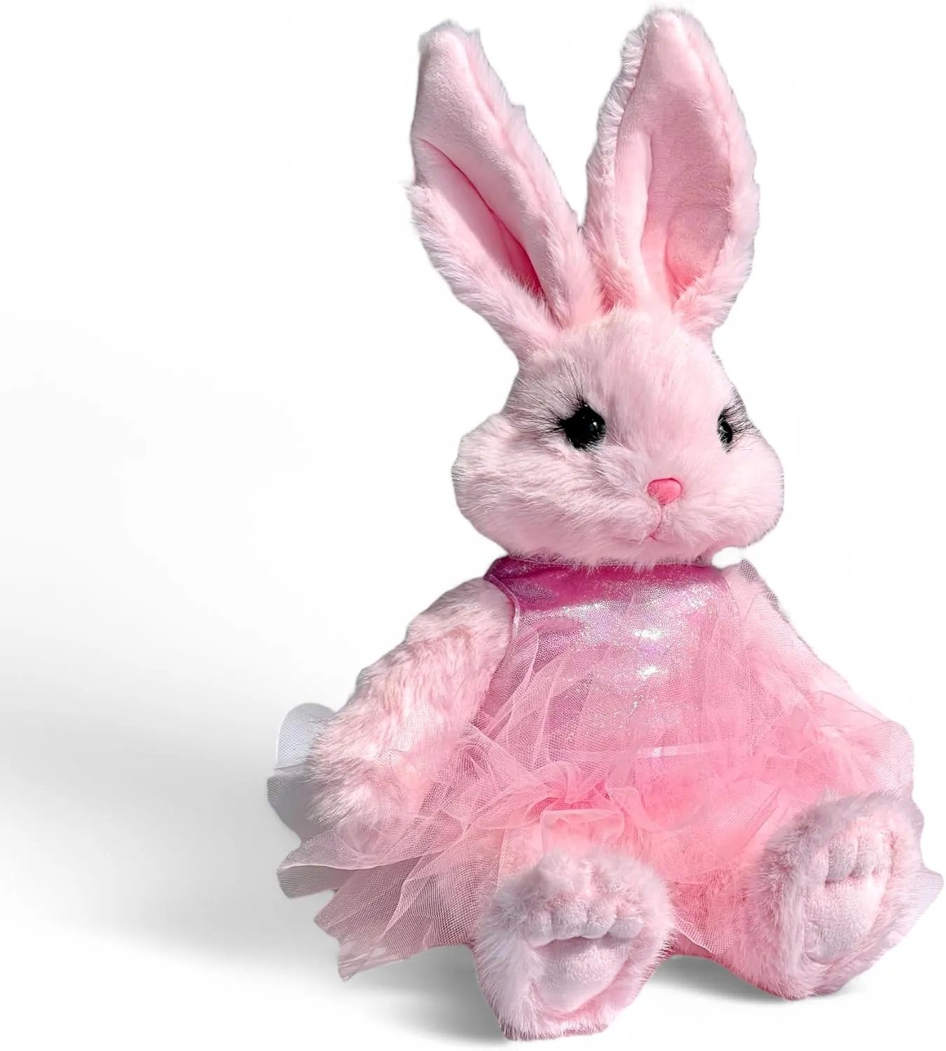 Ballerina Bunny Stuffed Animal Toy 16 inches - Pink Bunny Plush for Girls with Removable Dress Pink Tutu and Long Ears, Easter Gift, Baby Shower or Nursery Decor, Dance Recital Keepsake, BB Bunny