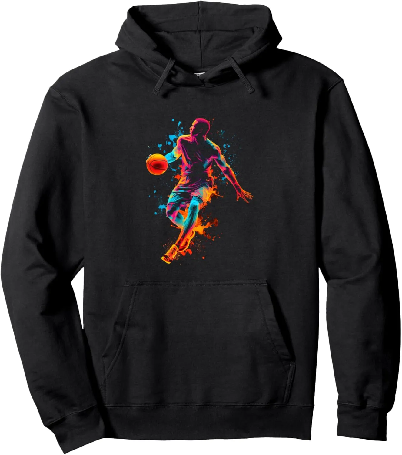 Basketball Colorful Player Dunk Team Sports Athlete Team Pullover Hoodie