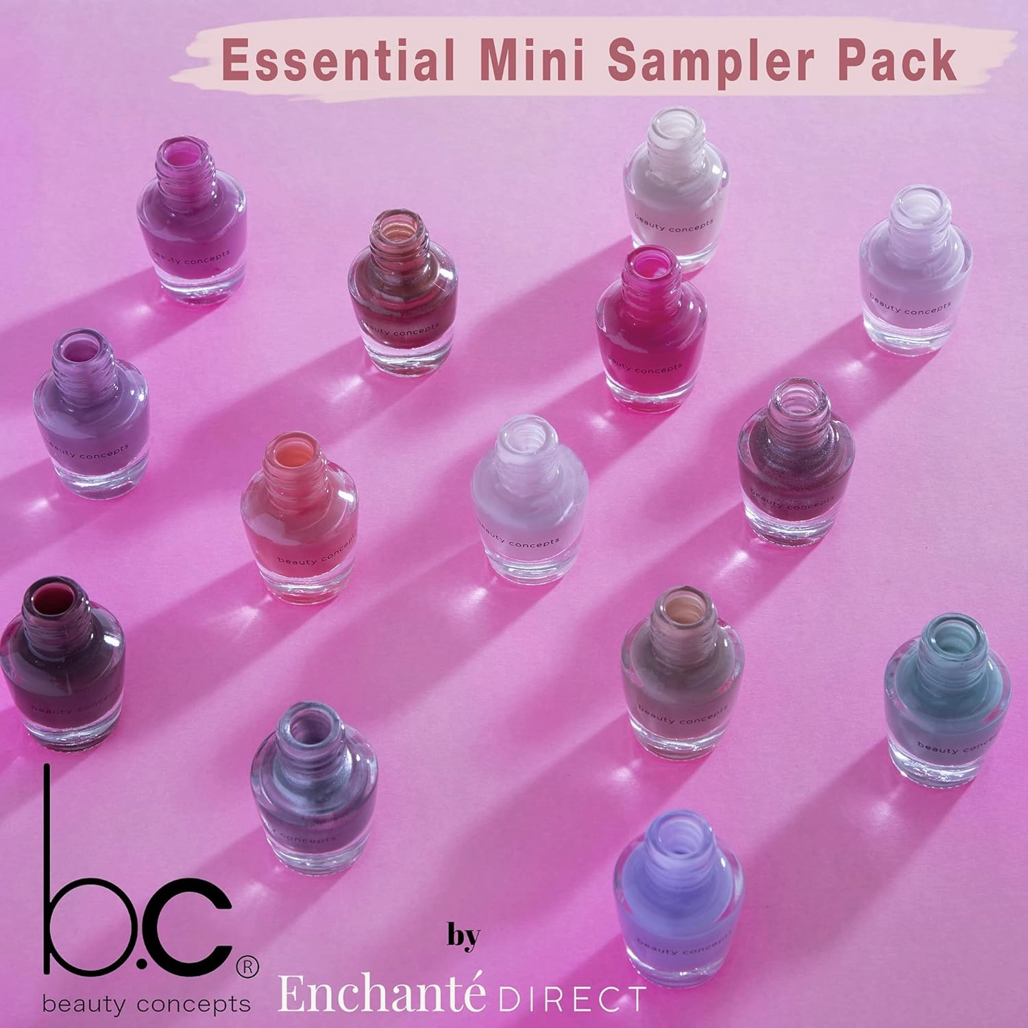 Beauty Concepts Nail Polish Set, Nail Polish Collection, Polish Kit for Fingernails and Toenails, 0.12 Fl Oz (Pack of 14), Sage Floral Box