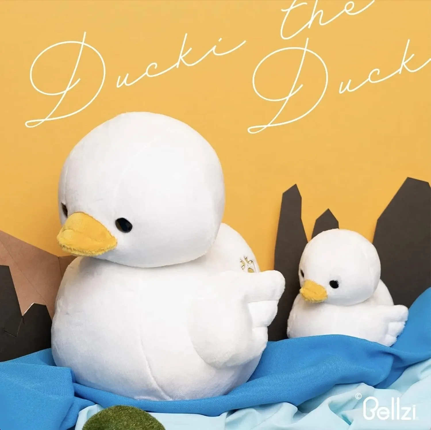 Bellzi Duck Cute Stuffed Animal Plush Toy - Adorable Soft Duck Toy Plushies and Gifts - Perfect Present for Kids, Babies, Toddlers - Ducki