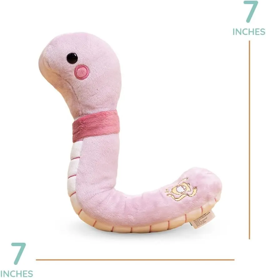 Bellzi Worm Cute Stuffed Animal Plush Toy - Adorable Soft Worm Toy Plushies and Gifts - Perfect Present for Kids, Babies, Toddlers - Wormi