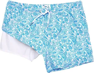 BERMIES Men’s Short Swim Trunks with Compression Liner - 4” Inseam, Quick-Dry, 4-Way Stretch, UPF 50 , Eco-Friendly Fabric