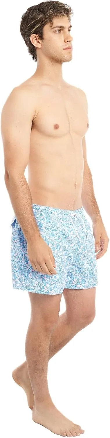 BERMIES Men’s Short Swim Trunks with Compression Liner - 4” Inseam, Quick-Dry, 4-Way Stretch, UPF 50 , Eco-Friendly Fabric