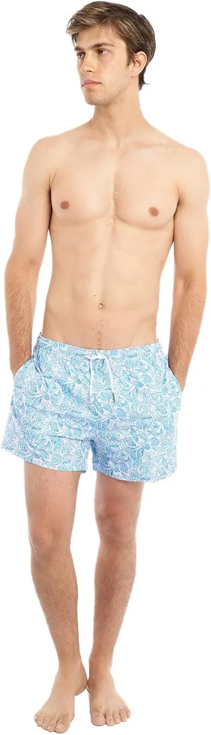 BERMIES Men’s Short Swim Trunks with Compression Liner - 4” Inseam, Quick-Dry, 4-Way Stretch, UPF 50 , Eco-Friendly Fabric
