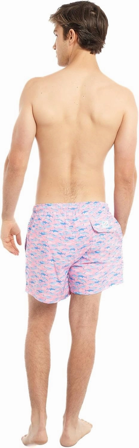 BERMIES Men’s Short Swim Trunks with Compression Liner - 4” Inseam, Quick-Dry, 4-Way Stretch, UPF 50 , Eco-Friendly Fabric