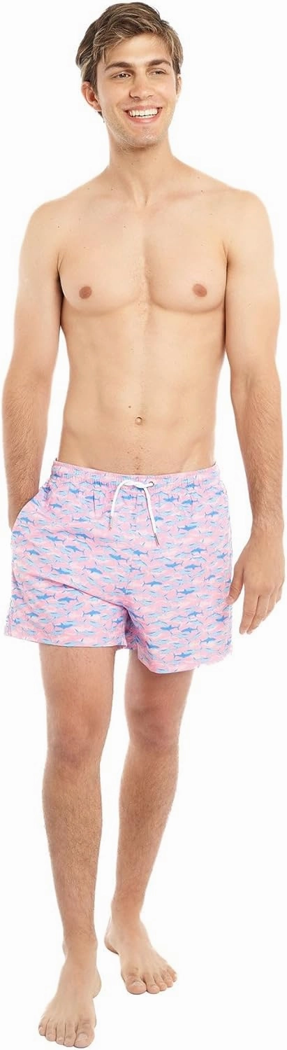 BERMIES Men’s Short Swim Trunks with Compression Liner - 4” Inseam, Quick-Dry, 4-Way Stretch, UPF 50 , Eco-Friendly Fabric