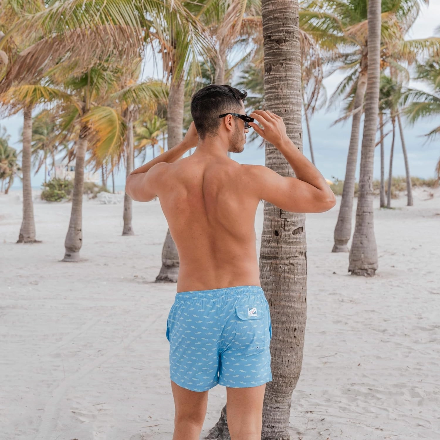 BERMIES Men’s Short Swim Trunks with Compression Liner - 4” Inseam, Quick-Dry, 4-Way Stretch, UPF 50 , Eco-Friendly Fabric
