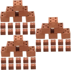 BESPORTBLE 3sets 20pcs Miniature Bricks Model for DIY Landscaping Props Realistic Clay Brick Models for Building for Miniature Scenes and Crafts 20pcs*3