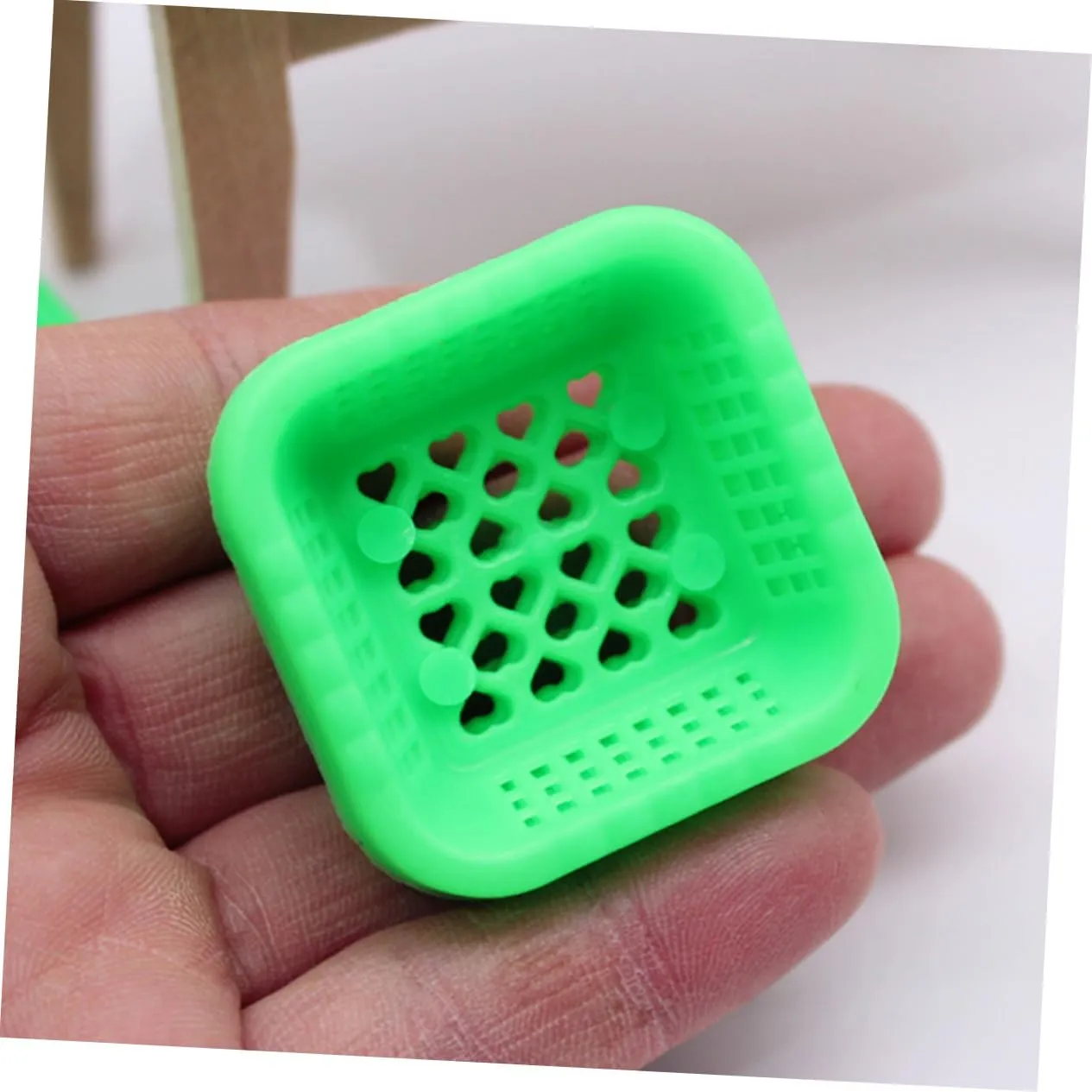 BESPORTBLE 4sets Miniature Basket Set for Dollhouse Abs Plastic Baskets Simulated Craft Storage Decor 30pcs*4