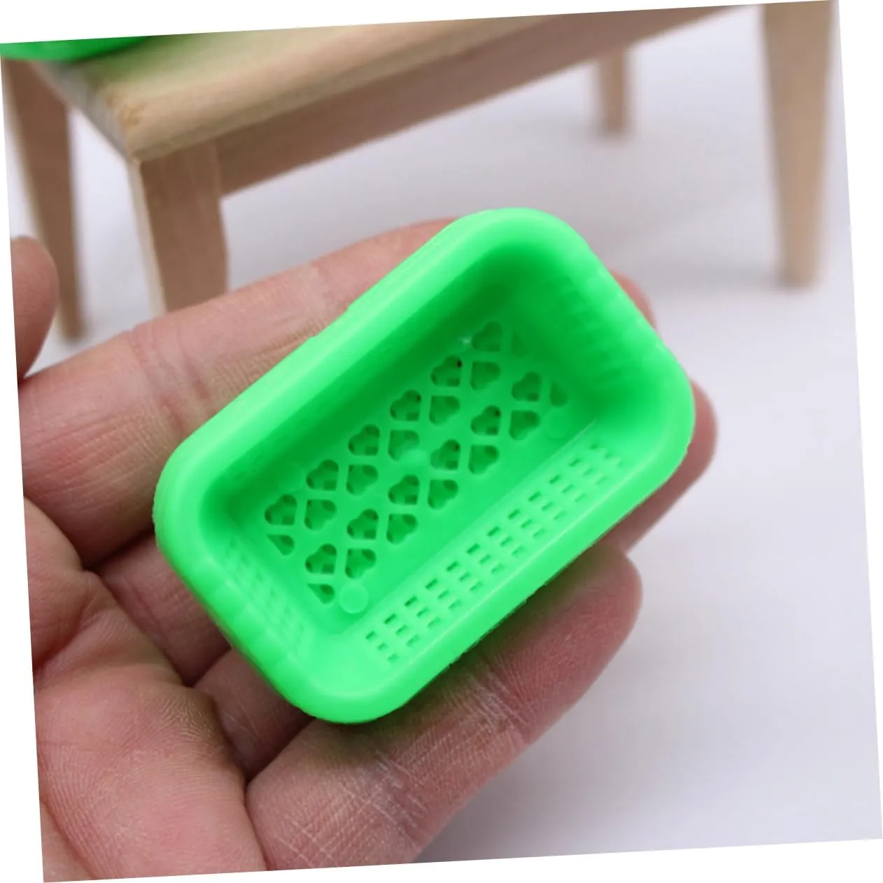 BESPORTBLE 4sets Miniature Basket Set for Dollhouse Abs Plastic Baskets Simulated Craft Storage Decor 30pcs*4