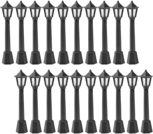 BESPORTBLE Street Light Decor 20pcs Miniature Landscape Lamp Models for Model Light