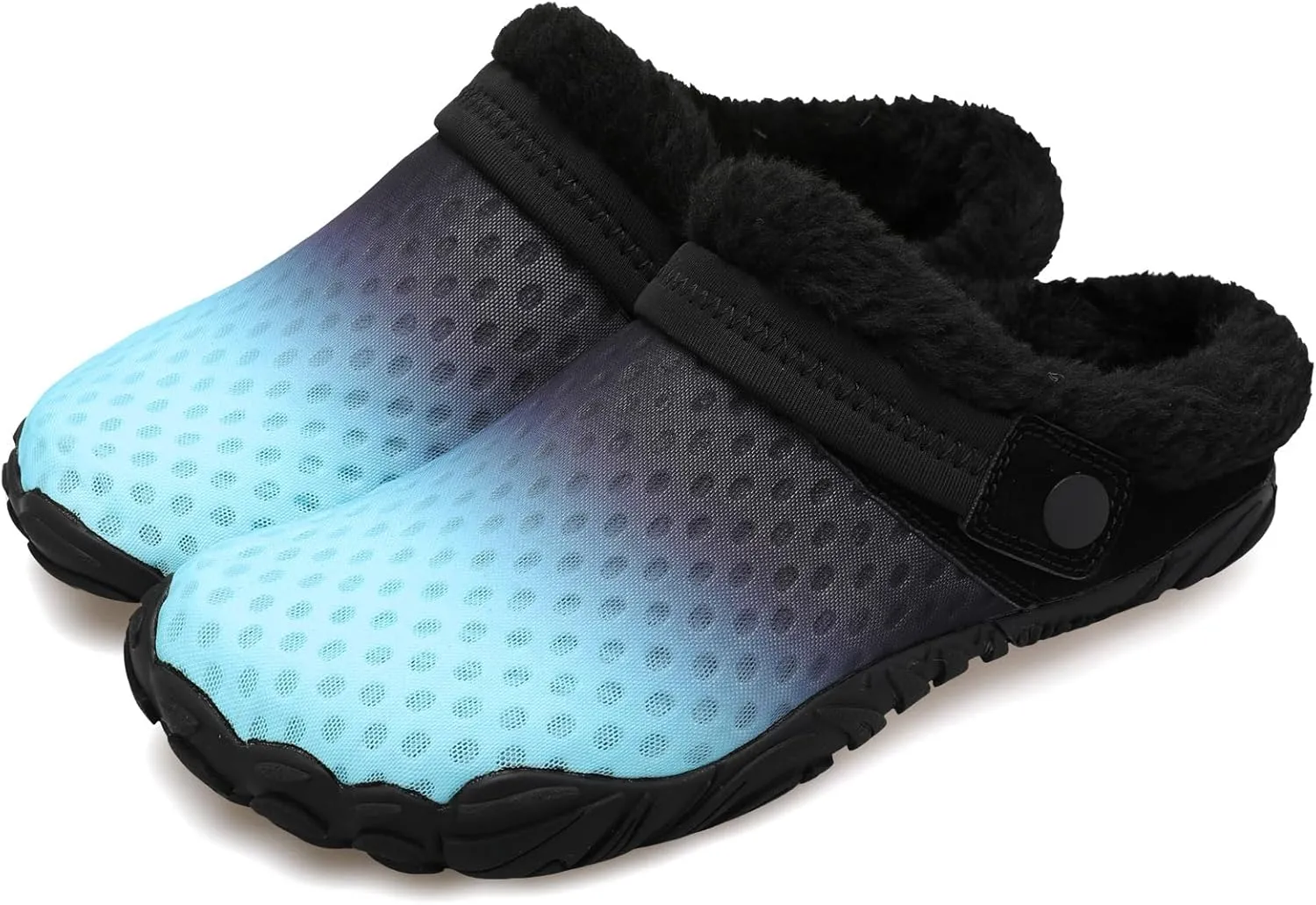 Besroad Womens Mens Furry Slides House Slippers Fuzzy Fluffy Bedroom Cozy Memory Foam Slippers Clogs