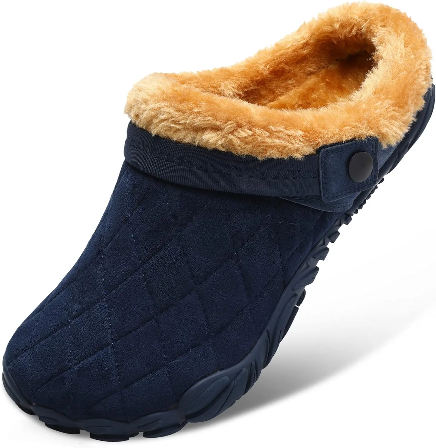 Besroad Womens Mens Furry Slides House Slippers Fuzzy Fluffy Bedroom Cozy Memory Foam Slippers Clogs