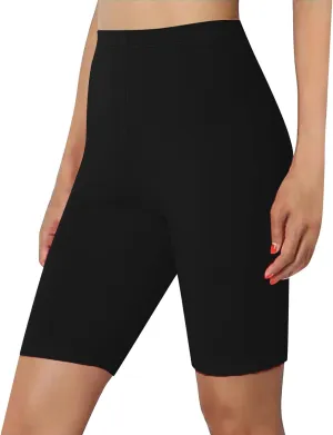 Biker Shorts for Women Women's Knee Length Leggings High Waist Pants Workout Biker Slimming Athletic Gym Yoga Pants