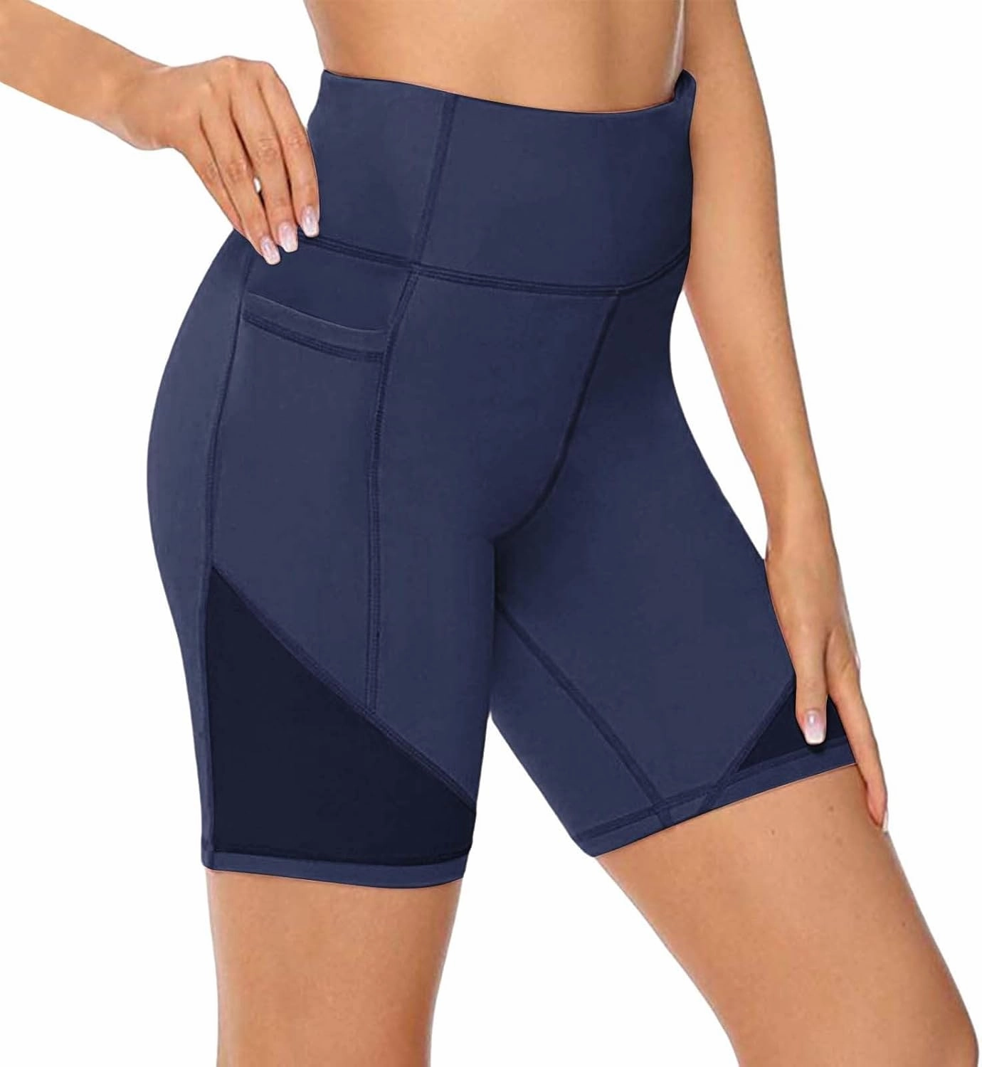 Biker Shorts for Women Women's High Waist Yoga Short Abdomen Training Running Yoga Pants Active Exercise Fitness