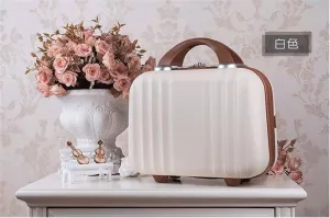 Bilateral Stripe Typ ABS Polychrome Mini Travel Luggage For Princess Girls Or Women lady
