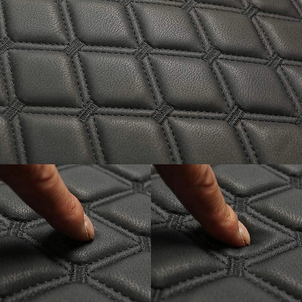 Black Panther 1 Piece PU Car Seat Cover Front Seat Protector Compatible with 90% Vehicles,Embroidery,Anti-Slip & Full Wrapping Bottom W55cm*D54cm(21.65''*21.26'') (1Piece,Burgundy)