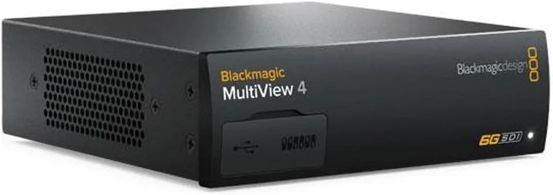 Blackmagic Design 003888 MultiView 4 MultiViewer, 4 Systems, 6G-SDI Input