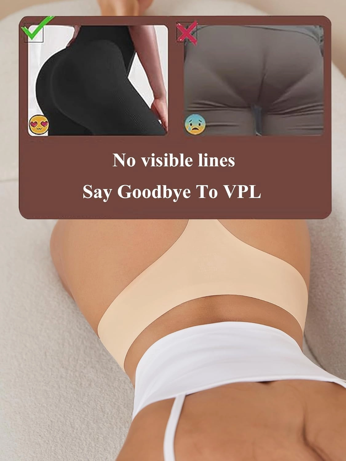 Bolivelan Womens Mid-Rise Seamless Thongs Comfy Underwear G-Strings Panties
