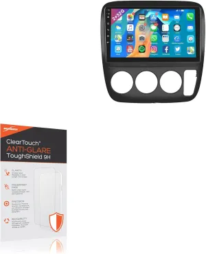 BoxWave Screen Protector Compatible with Meteeser Honda CRV 1997-2001 Car Stereo (2G 32G) (9 in) - ClearTouch Anti-Glare ToughShield 9H (2-Pack), Anti-Glare 9H Tough Flexible Film Screen Protector