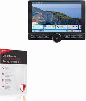 BoxWave Screen Protector Compatible With Eonon UX6K-PRO-MAX Android car stereo (10.1 in) - ClearTouch Anti-Glare ToughShield 9H (2-Pack), Anti-Glare 9H Tough Flexible Film Screen Protector