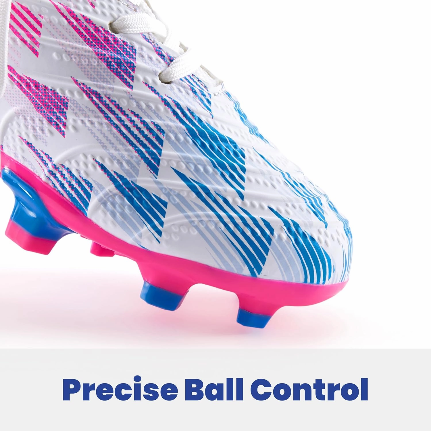 Boys Girls Soccer Cleats High Top Lightweight Training Football Shoes Little Big Kid Youth Firm Ground Athletic Outdoor Turf Indoor Lace Up Non-Slip Comfortable Durable Flexible Traction Breathable
