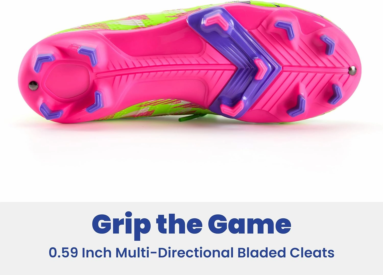 Boys Girls Soccer Cleats High Top Lightweight Training Football Shoes Little Big Kid Youth Firm Ground Athletic Outdoor Turf Indoor Lace Up Non-Slip Comfortable Durable Flexible Traction Breathable