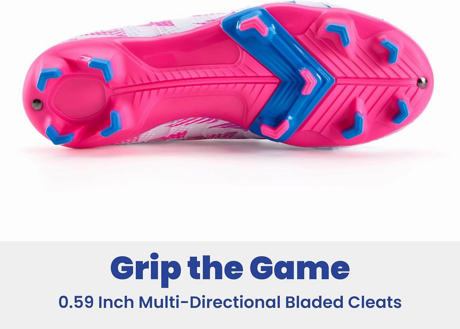 Boys Girls Soccer Cleats High Top Lightweight Training Football Shoes Little Big Kid Youth Firm Ground Athletic Outdoor Turf Indoor Lace Up Non-Slip Comfortable Durable Flexible Traction Breathable