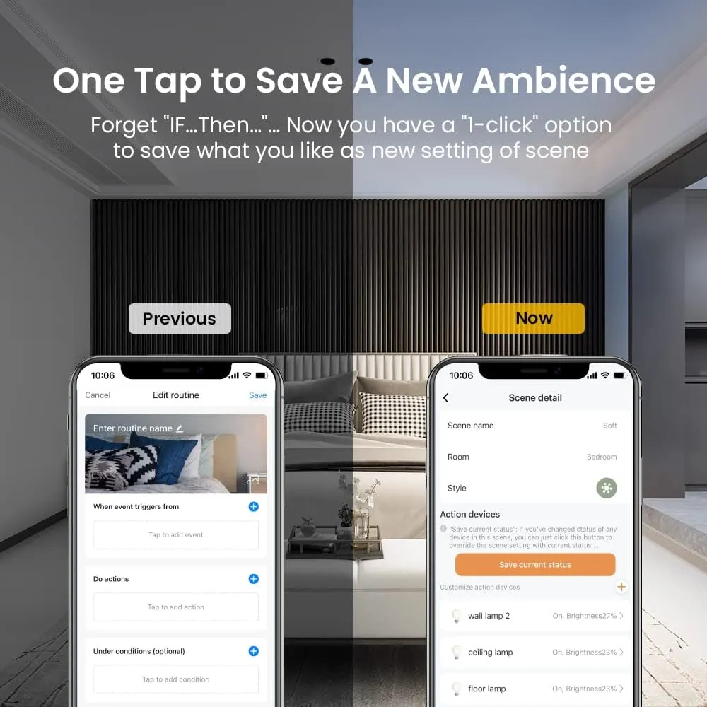 BroadLink Wireless Smart Button Scene Switch for Home Automation, Press Buttons to Activate Scenes