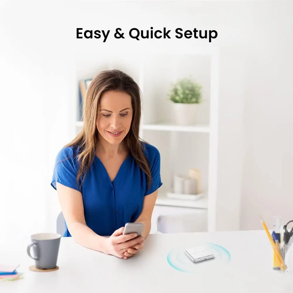 BroadLink Wireless Smart Button Scene Switch for Home Automation, Press Buttons to Activate Scenes