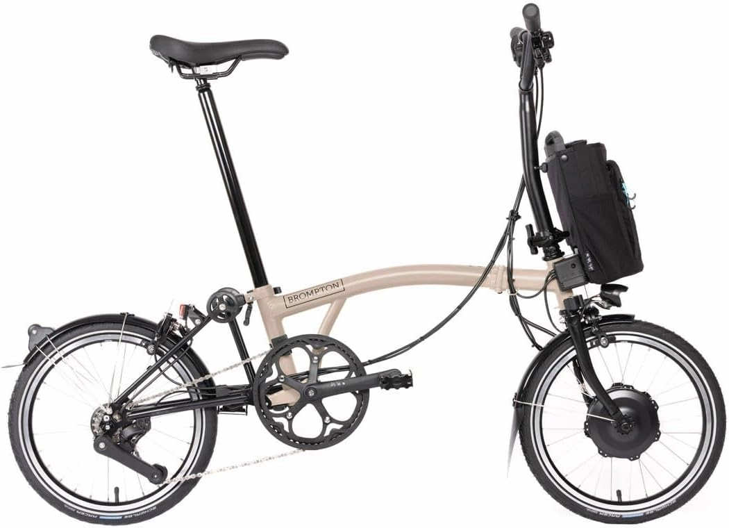 Brompton Electric Folding Bike for Adults C Line 12-Speed | Compact, Lightweight, Pedal-Assist Commuter E-Bike