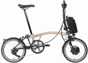 Brompton Electric Folding Bike for Adults C Line 12-Speed | Compact, Lightweight, Pedal-Assist Commuter E-Bike