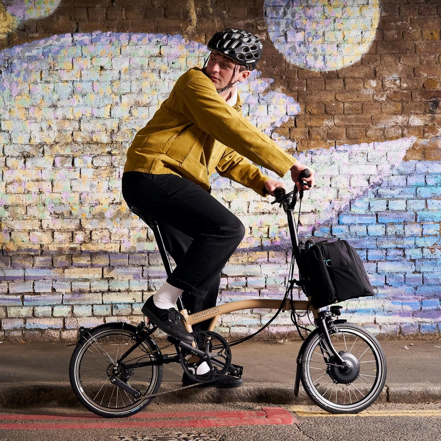 Brompton Electric Folding Bike for Adults C Line 12-Speed | Compact, Lightweight, Pedal-Assist Commuter E-Bike