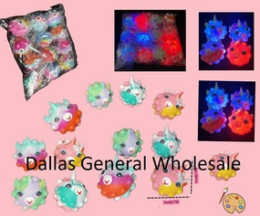 Bulk Light Up Unicorn Fidget Balls - Assorted