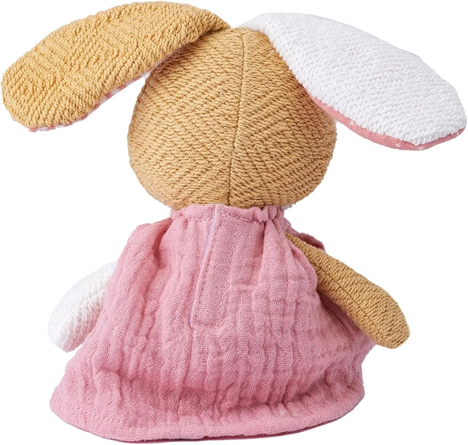 Bunny Stuffed Animal Organic Cotton Baby Plush Toys, 5.5" Plush Bunny Soft Cuddly Toy Mini Bunny Toy for Babies and Toddlers