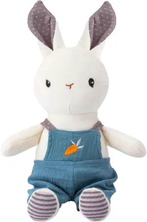 Bunny Stuffed Animal Organic Cotton Baby Plush Toys, 7" Plush Bunny Soft Cuddly Toy for Babies and Toddlers
