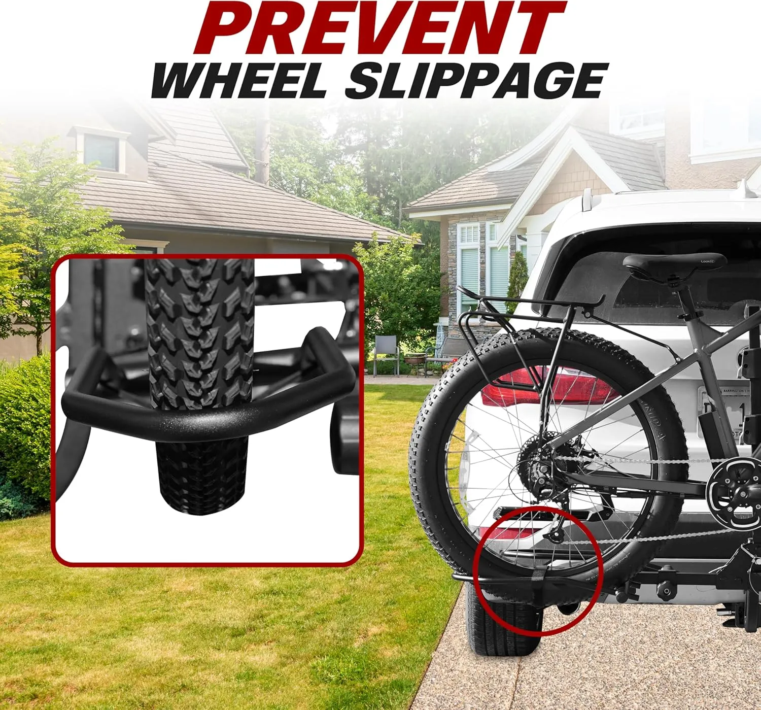 BV Bike Hitch Mount Rack Carrier for Car, Truck, SUV - Tray Style Smart Tilting Design (Standard/Fat Tire 2 Bike)